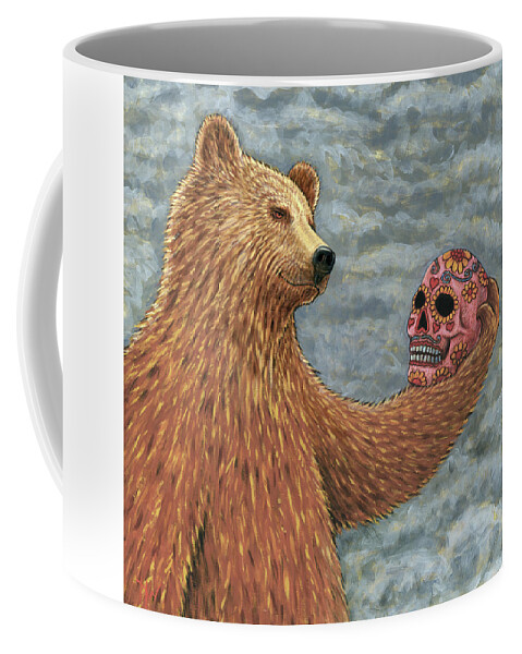 Bear Coffee Mug featuring the painting I Knew Him, Horatio by Holly Wood