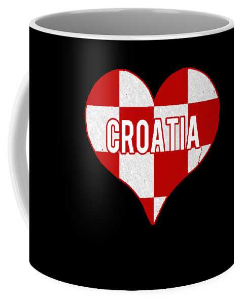 Funny Coffee Mug featuring the digital art I Love Croatia Jersey by Flippin Sweet Gear