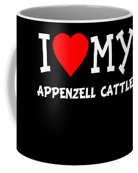 Pet Coffee Mug featuring the digital art I Love My Appenzell Cattle Dog Breed by Flippin Sweet Gear