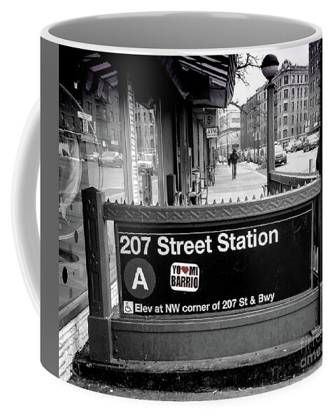 Subway Coffee Mug featuring the photograph I Love My Barrio by Cole Thompson