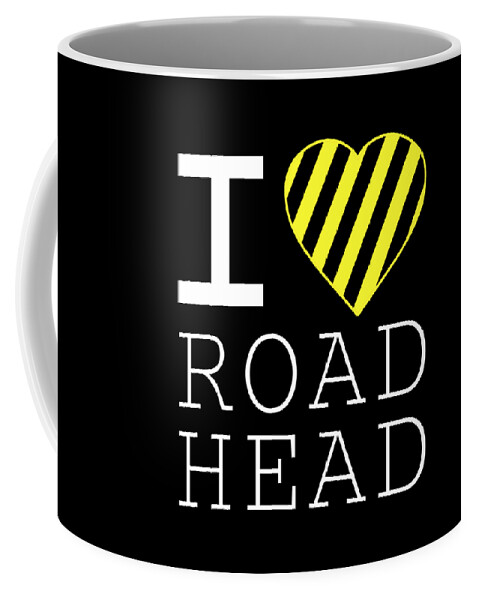 Retro Coffee Mug featuring the digital art I Love Road Head Gag Funny Sarcastic by Flippin Sweet Gear