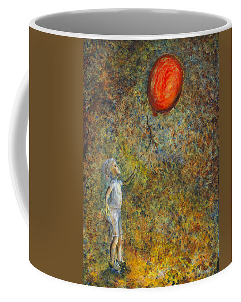 Child Coffee Mug featuring the painting I Started A Joke pt I by Nik Helbig
