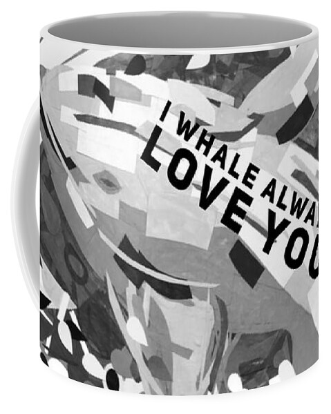 Pacific Coast Coffee Mug featuring the painting I Whale Always Love You Whale Breaching Painting by Christie Olstad