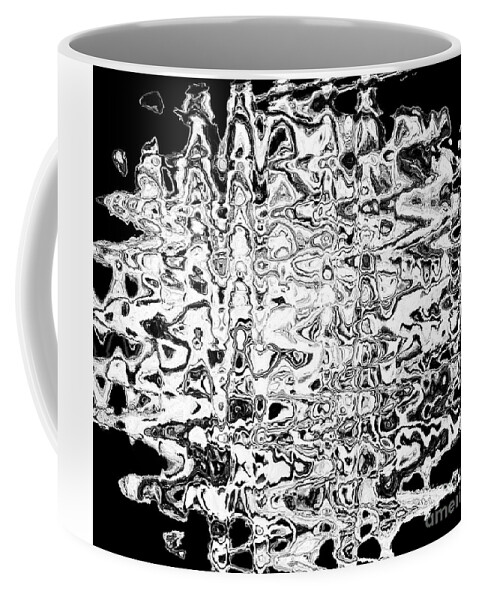Abstract Coffee Mug featuring the mixed media Ice Blocks Abstract by Sharon Williams Eng
