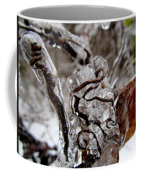 Vines Ice Fstop101 Nature Plants Coffee Mug featuring the photograph Ice Covered Vines by Geno Lee