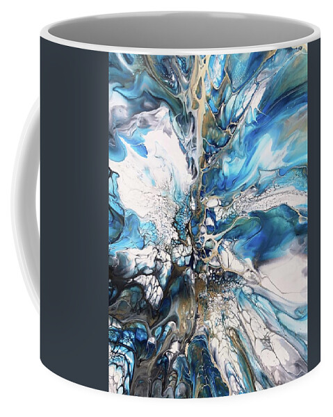 Painting Coffee Mug featuring the painting Ice Guyser by Steve Chase