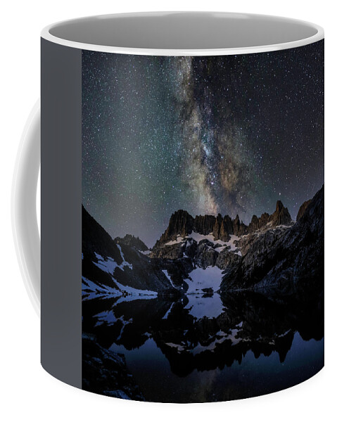 Landscape Coffee Mug featuring the photograph Iceberg Lake Night Sky by Romeo Victor