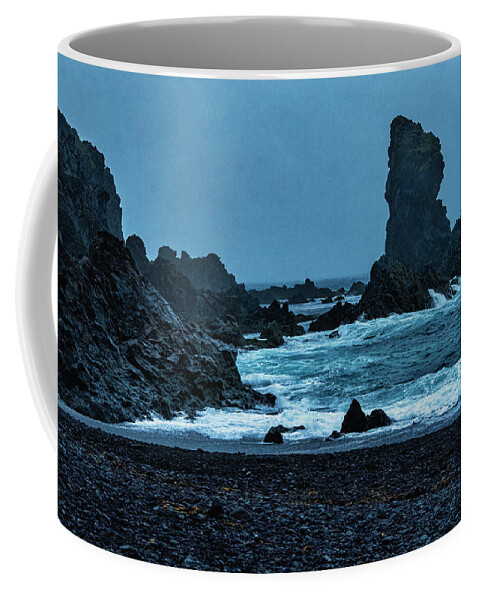 Iceland Coffee Mug featuring the photograph Iceland Coast by Tom Singleton