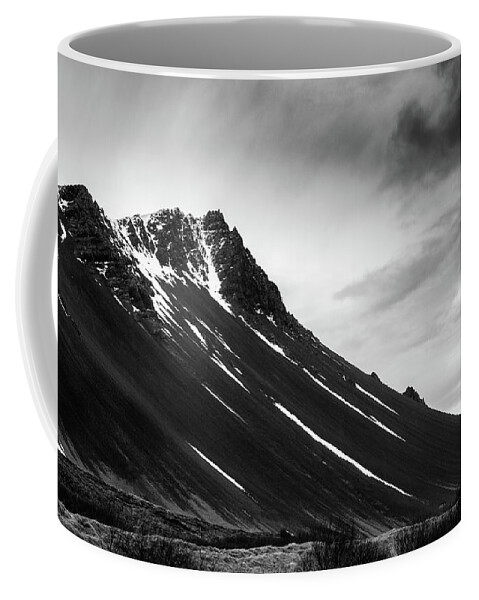 Iceland Coffee Mug featuring the photograph Icelandic volcano mountain in winter in Iceland by Michalakis Ppalis
