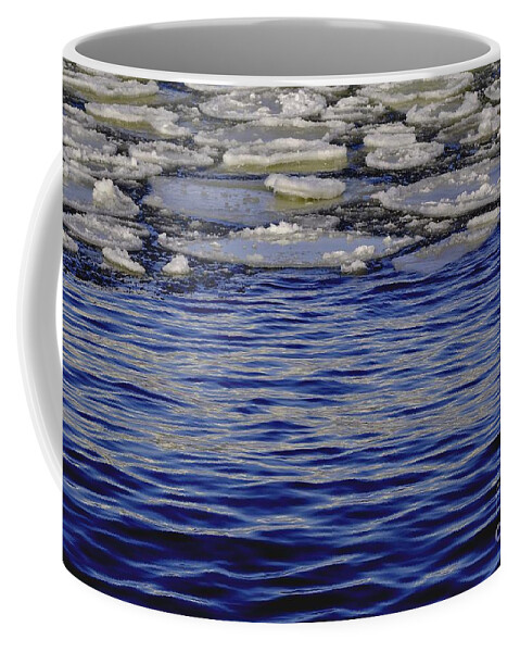 Ice Coffee Mug featuring the photograph Icy Blue Waters by Randy Pollard