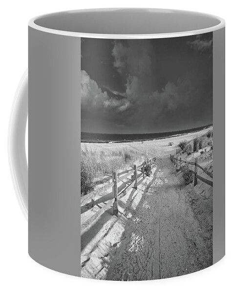 Beach Coffee Mug featuring the photograph Ida's Path by Steven Nelson