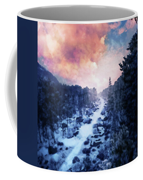 Winter Comes Coffee Mug featuring the painting If Winter comes - 30 by AM FineArtPrints