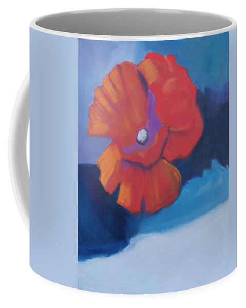 Poppy Coffee Mug featuring the painting I'm All Smiles by Suzanne Giuriati Cerny