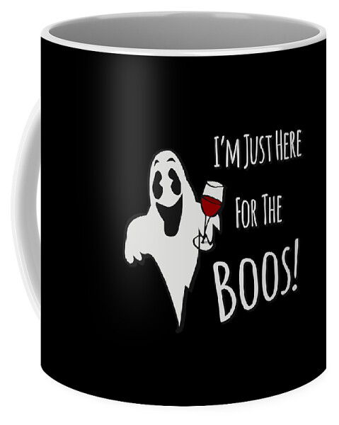 Cool Coffee Mug featuring the digital art Im Just Here For The Boos Halloween by Flippin Sweet Gear
