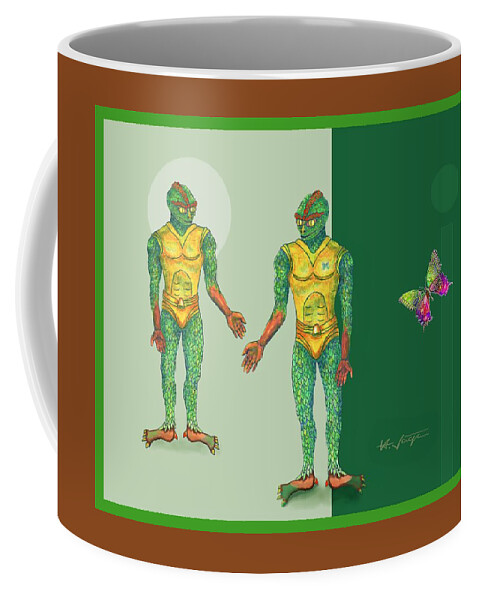 Imagination Coffee Mug featuring the painting Imagine. . . by Hartmut Jager