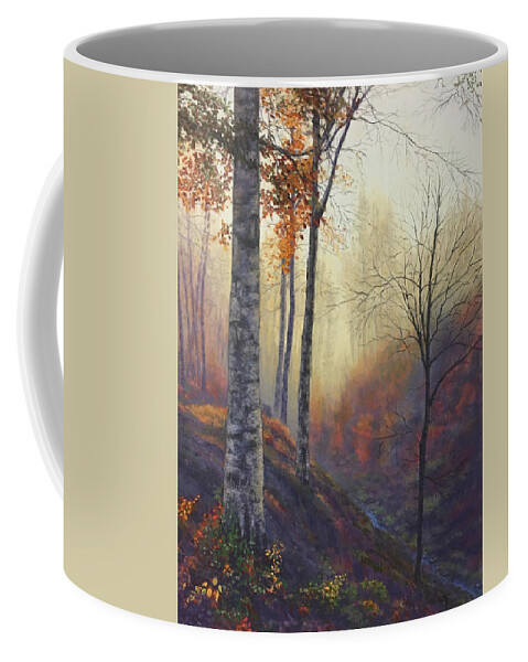 Fall Coffee Mug featuring the pastel Impassioned by Lee Tisch Bialczak