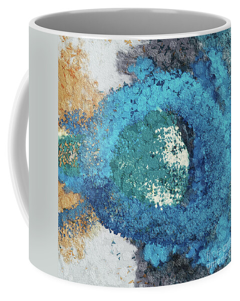 Abstract Coffee Mug featuring the ceramic art Improvisation 9180 by Bentley Davis