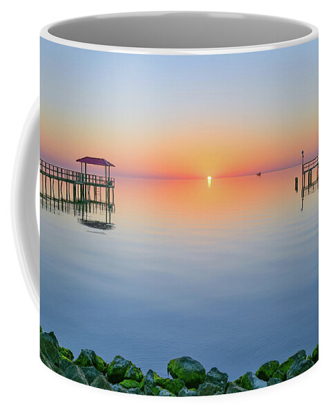 Aransas Coffee Mug featuring the photograph In Between by Christopher Rice