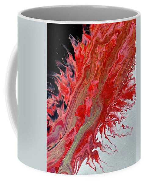 Gold Coffee Mug featuring the painting In between by Nicole DiCicco