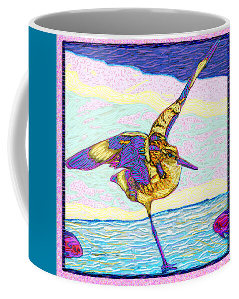 St. Augustine Coffee Mug featuring the digital art In Flight by Rod Whyte