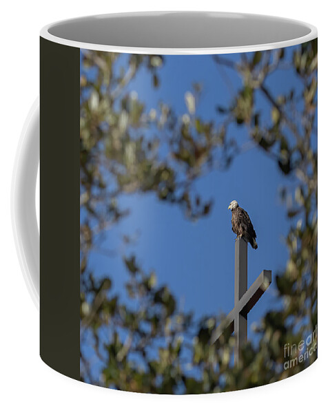 Eagle Coffee Mug featuring the photograph In God We Trust by JASawyer Imaging