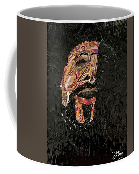 Polymer Clay Coffee Mug featuring the mixed media In The Darkness No More by Deborah Stanley
