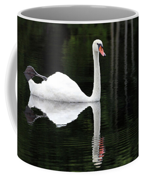 Petoskey Coffee Mug featuring the photograph In the Shadows of the Lake by Robert Carter