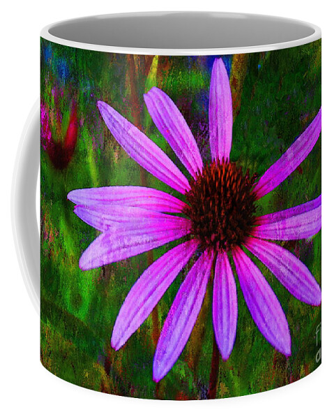 Coneflower Coffee Mug featuring the photograph Incomplete but Beautiful Coneflower by Sea Change Vibes