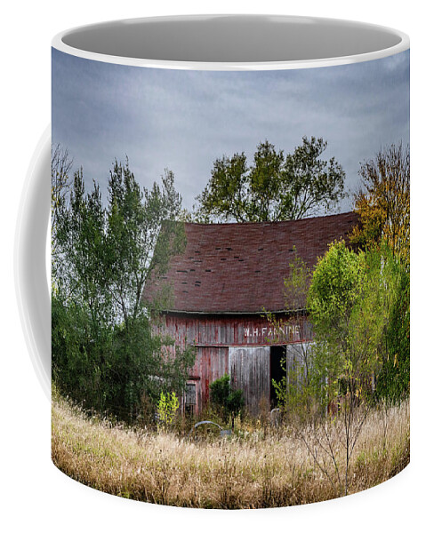 Landscape Coffee Mug featuring the photograph Indiana Barn #121 by Scott Smith