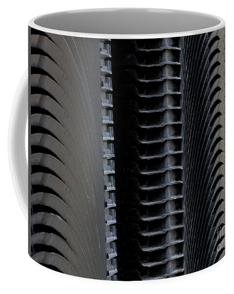 Stacked Forms Coffee Mug featuring the photograph Industrial Photo Abstract by Kae Cheatham