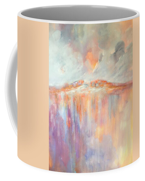 Abstract Coffee Mug featuring the painting Ineffable by Soraya Silvestri