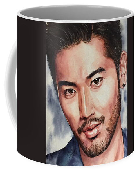 Godfrey Gao Coffee Mug featuring the painting Inner Power by Michal Madison