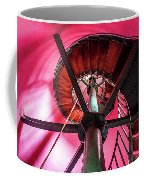 Architecture Coffee Mug featuring the photograph Inside The Lighthouse by Sandra Foyt