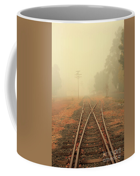 Misty Coffee Mug featuring the photograph Into the Fog by Elaine Teague