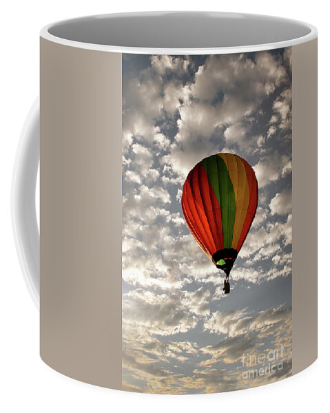 Hot Air Balloon Coffee Mug featuring the photograph Into the Sky by Neala McCarten