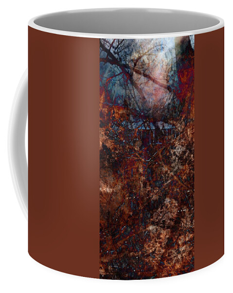 Abstract Coffee Mug featuring the digital art Into The Woods by James Barnes