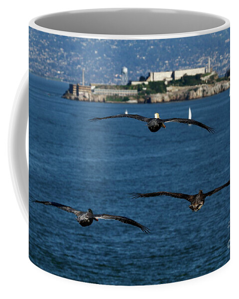 Alcatraz Island Coffee Mug featuring the photograph Inward Bound by fototaker Tony