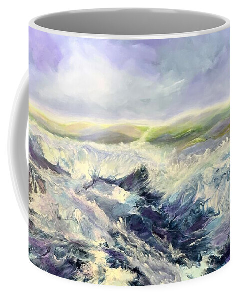 Irish Coast Coffee Mug featuring the painting Irish Coast by Soraya Silvestri