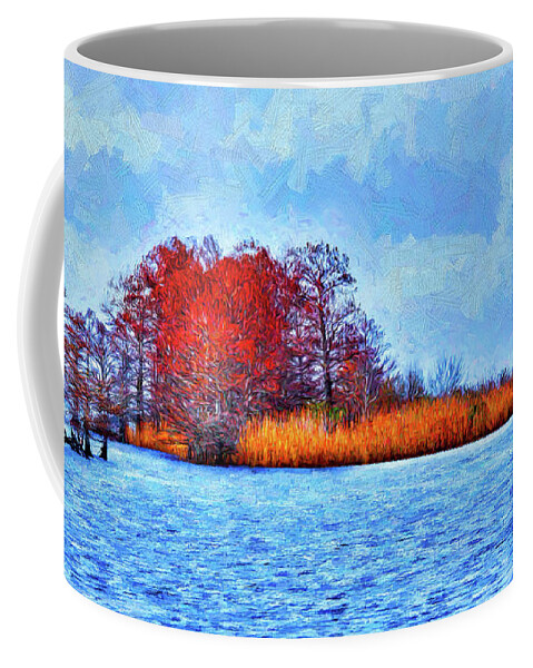 North Carolina Coffee Mug featuring the photograph Island of Color ap by Dan Carmichael