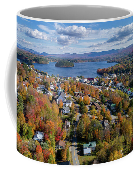 Island Pond Coffee Mug featuring the photograph Island Pond Vermont by John Rowe