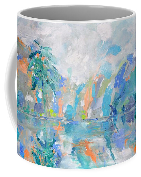 Wall Art Coffee Mug featuring the painting Island Vibes by Donna Tuten