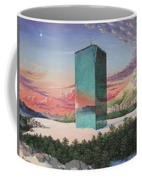 Office Coffee Mug featuring the painting Isolation by Michael Goguen