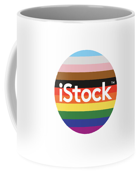 Istock Coffee Mug featuring the digital art iStock Logo Pride Circle by Getty Images