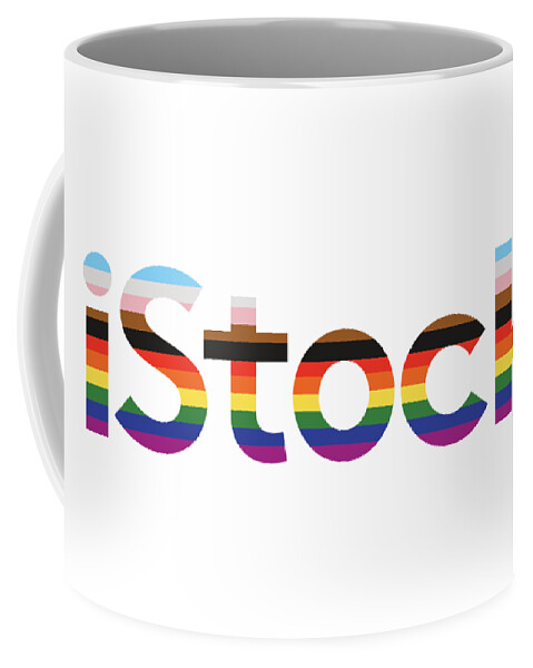 Istock Coffee Mug featuring the digital art iStock Logo Pride by Getty Images