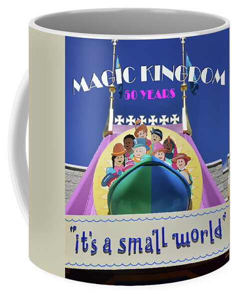 It's A Small World Coffee Mug featuring the mixed media It's a small world 50 years work A by David Lee Thompson