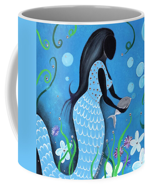 Beach Coffee Mug featuring the painting It's Magic by Patricia Sabreee
