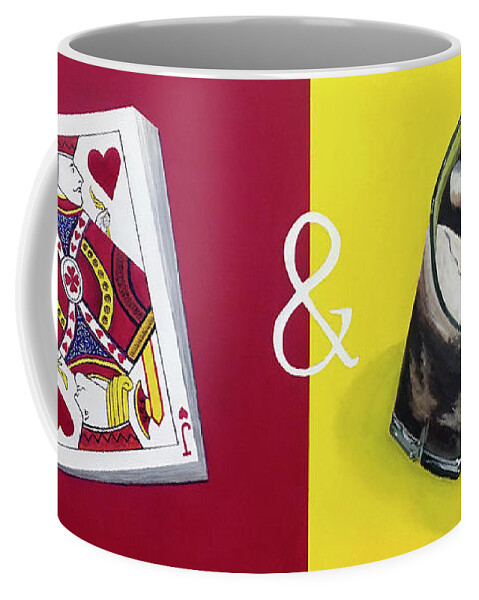 Pop Art Coffee Mug featuring the painting Jack and Coke by Thomas Blood
