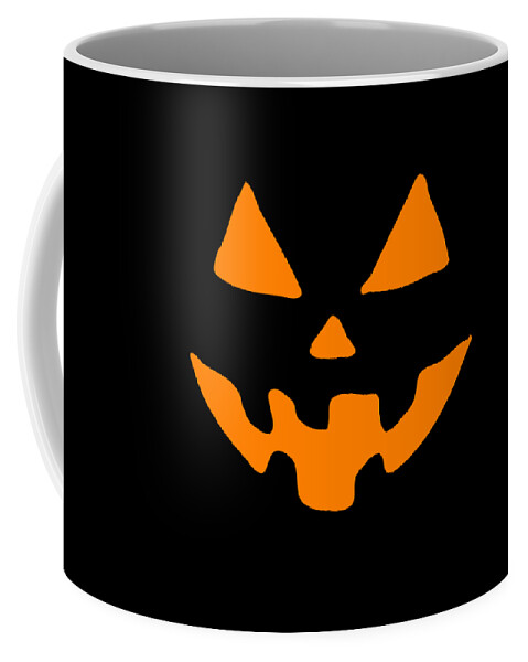 Funny Coffee Mug featuring the digital art Jack-O-Lantern Pumpkin Halloween by Flippin Sweet Gear