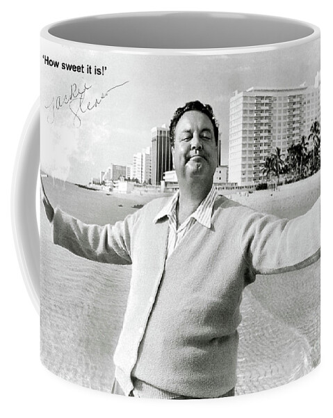 Jackie Gleason Coffee Mug featuring the photograph Jackie Gleason, how sweet it is, Miami Beach, FL by Thomas Pollart
