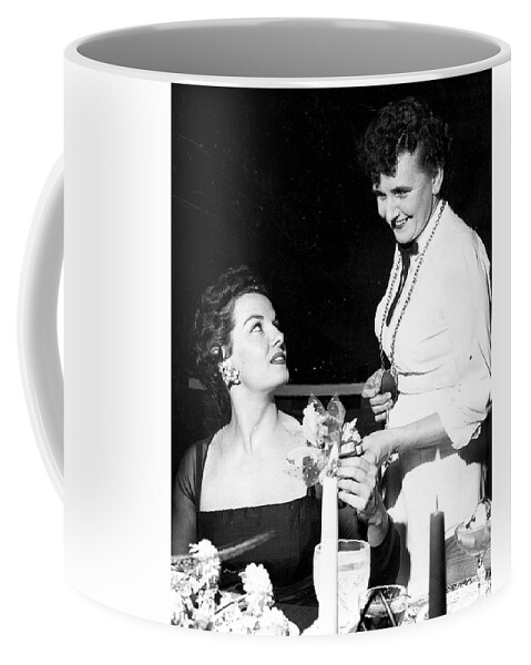 Jane Russell Coffee Mug featuring the photograph Jane Russell and my Mom by Imagery-at- Work